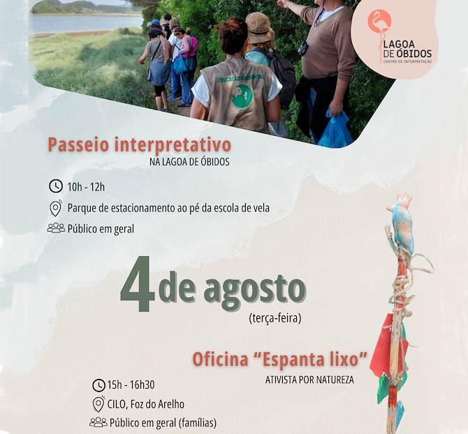 Interpretative Walk at Óbidos Lagoon and 'Espanta lixo' Workshop